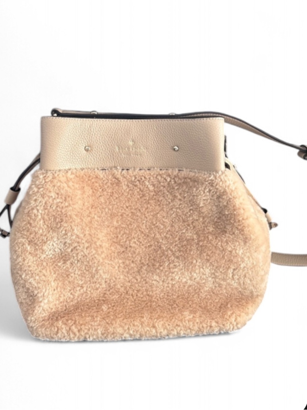 Kate Spade Marti Large Shearling Bucket Bag